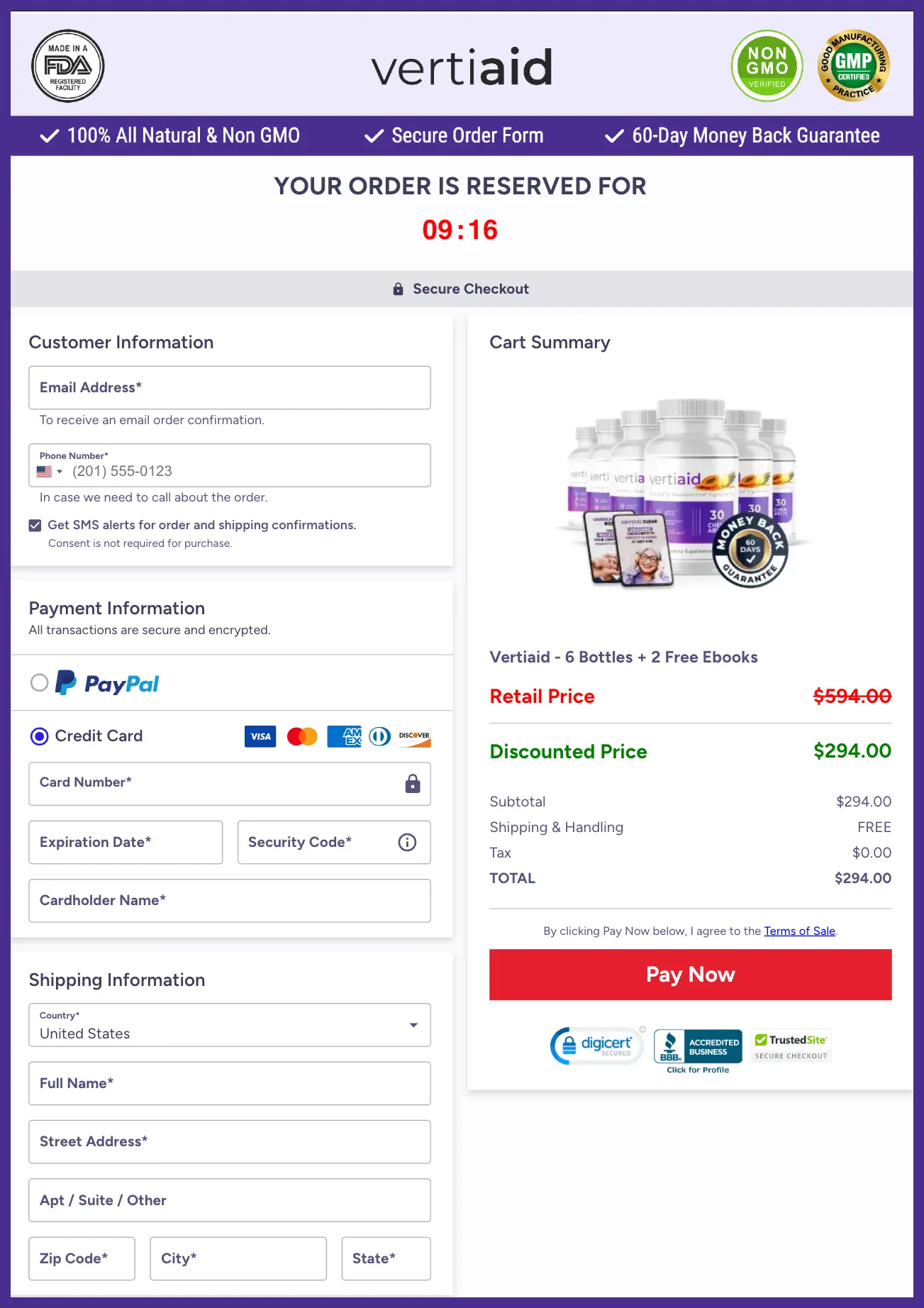 VertiAid order VertiAid order official website checkout